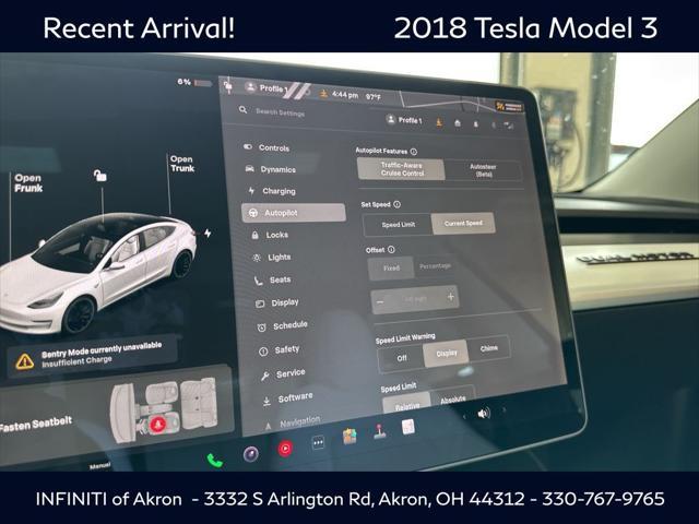used 2018 Tesla Model 3 car, priced at $18,059