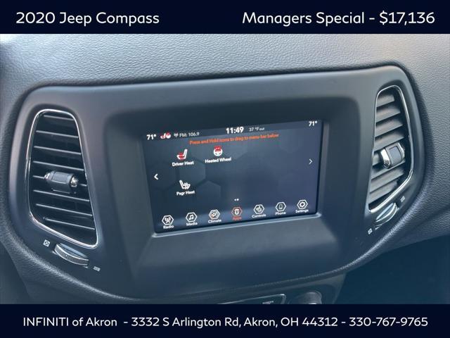 used 2020 Jeep Compass car, priced at $17,136
