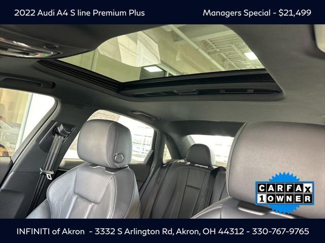 used 2022 Audi A4 car, priced at $21,499