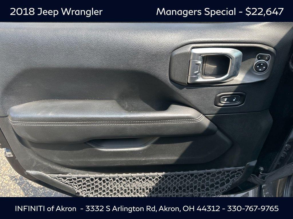 used 2018 Jeep Wrangler Unlimited car, priced at $22,647