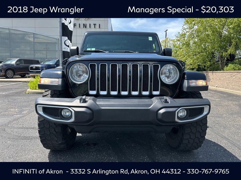 used 2018 Jeep Wrangler Unlimited car, priced at $20,303