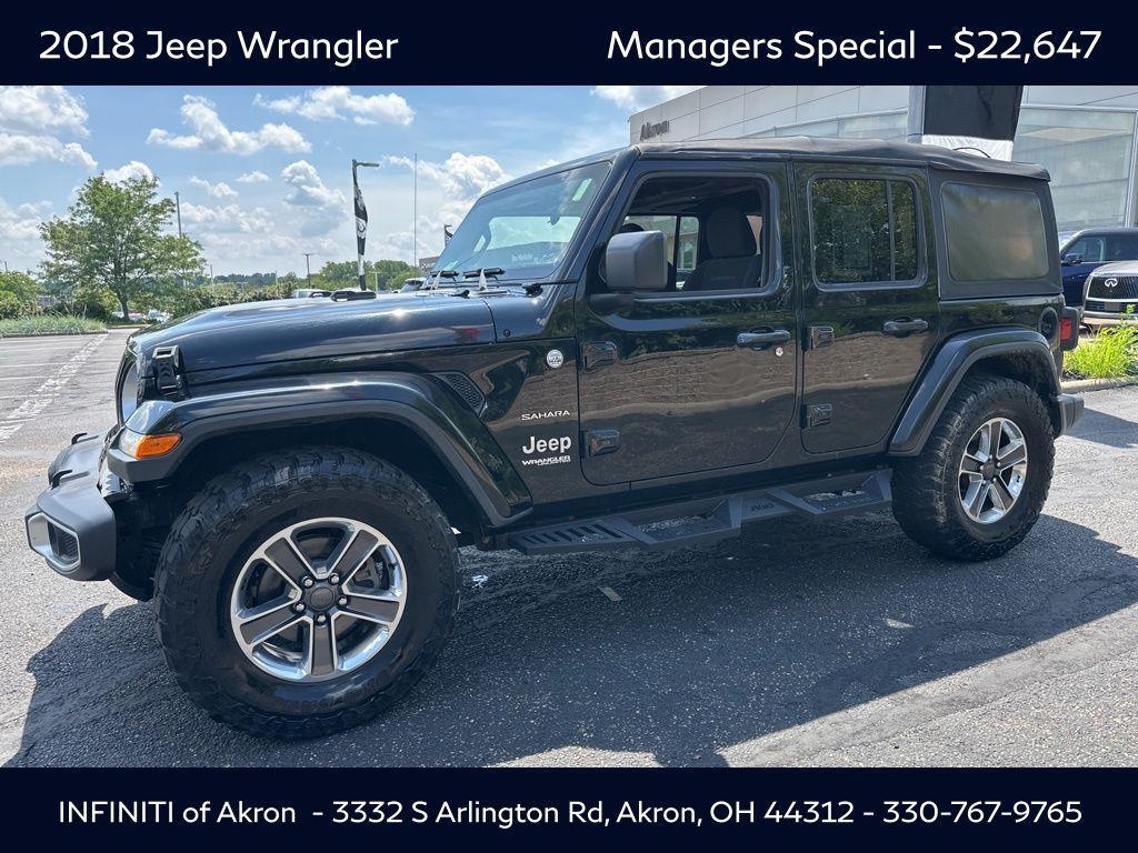 used 2018 Jeep Wrangler Unlimited car, priced at $22,647