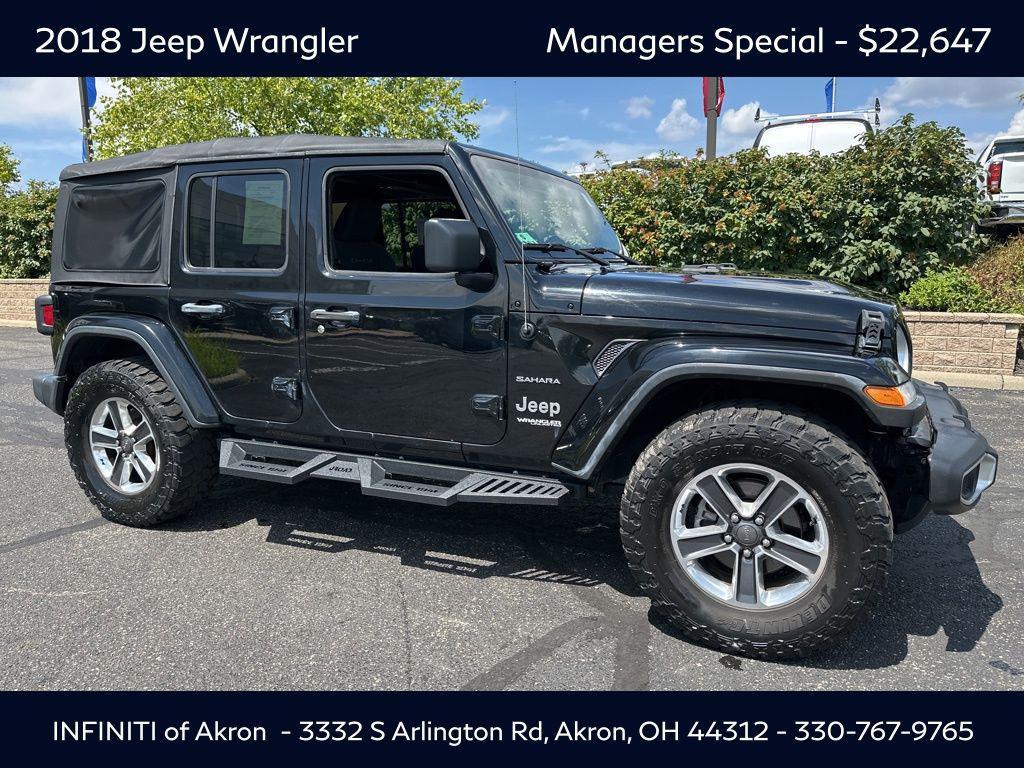 used 2018 Jeep Wrangler Unlimited car, priced at $22,647