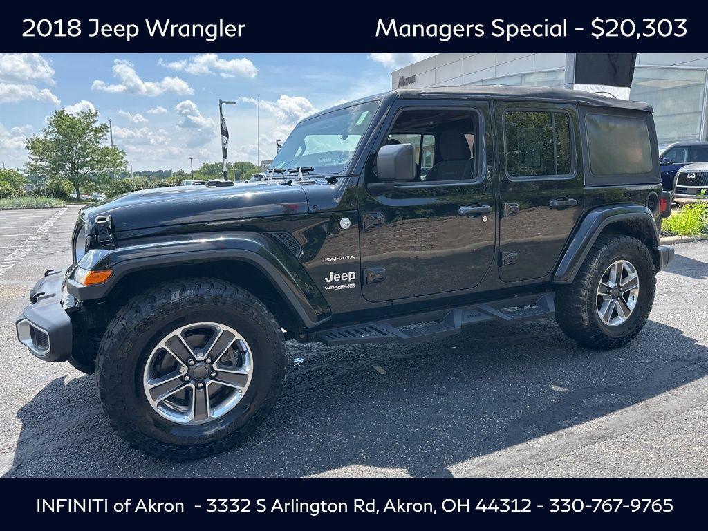 used 2018 Jeep Wrangler Unlimited car, priced at $20,303