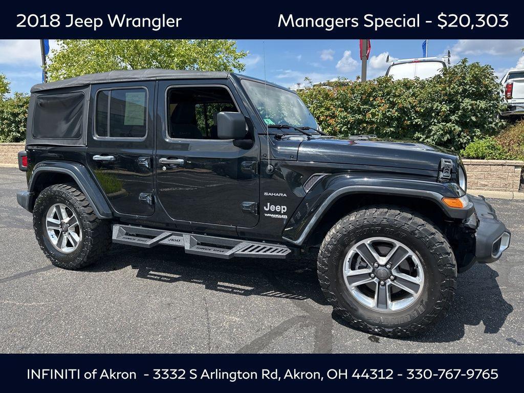 used 2018 Jeep Wrangler Unlimited car, priced at $20,303
