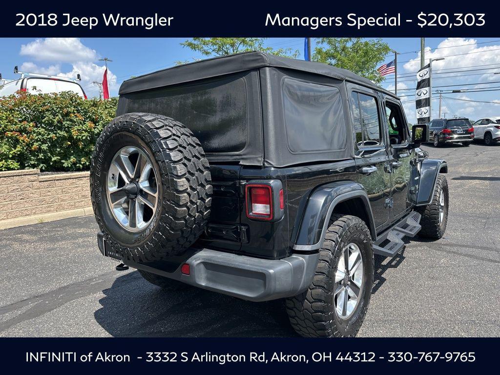 used 2018 Jeep Wrangler Unlimited car, priced at $20,303