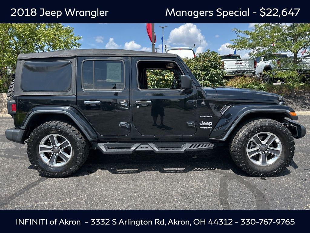 used 2018 Jeep Wrangler Unlimited car, priced at $22,647