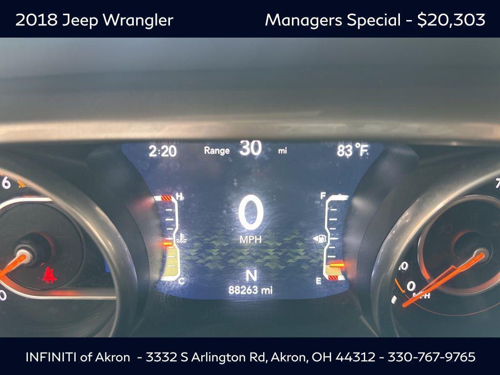 used 2018 Jeep Wrangler Unlimited car, priced at $20,303