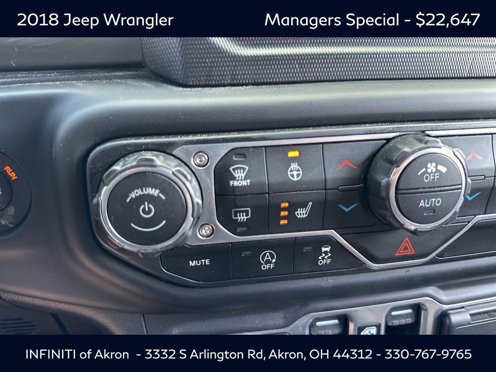 used 2018 Jeep Wrangler Unlimited car, priced at $22,647