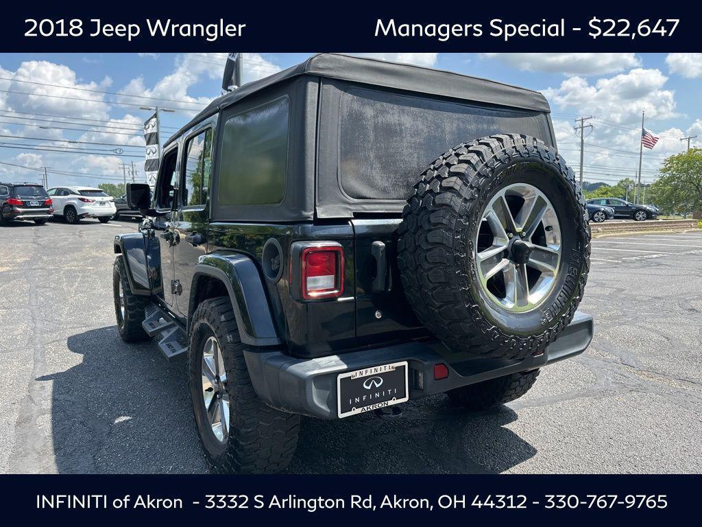 used 2018 Jeep Wrangler Unlimited car, priced at $22,647