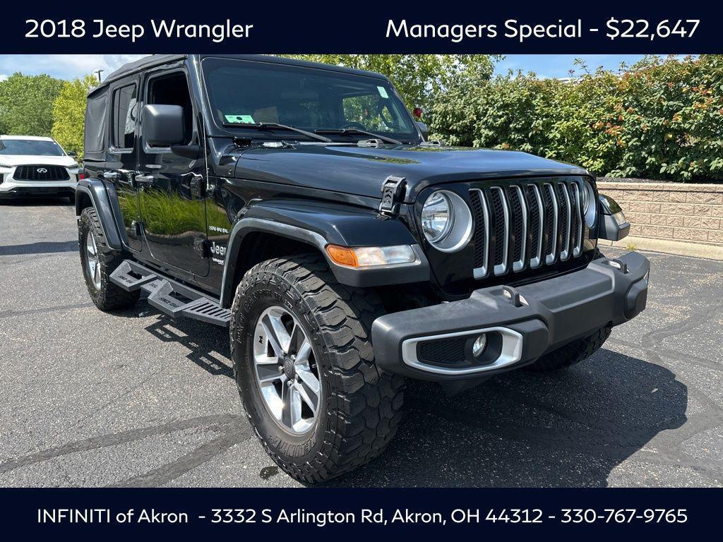 used 2018 Jeep Wrangler Unlimited car, priced at $22,647