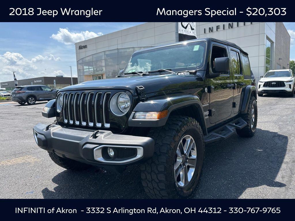 used 2018 Jeep Wrangler Unlimited car, priced at $20,303