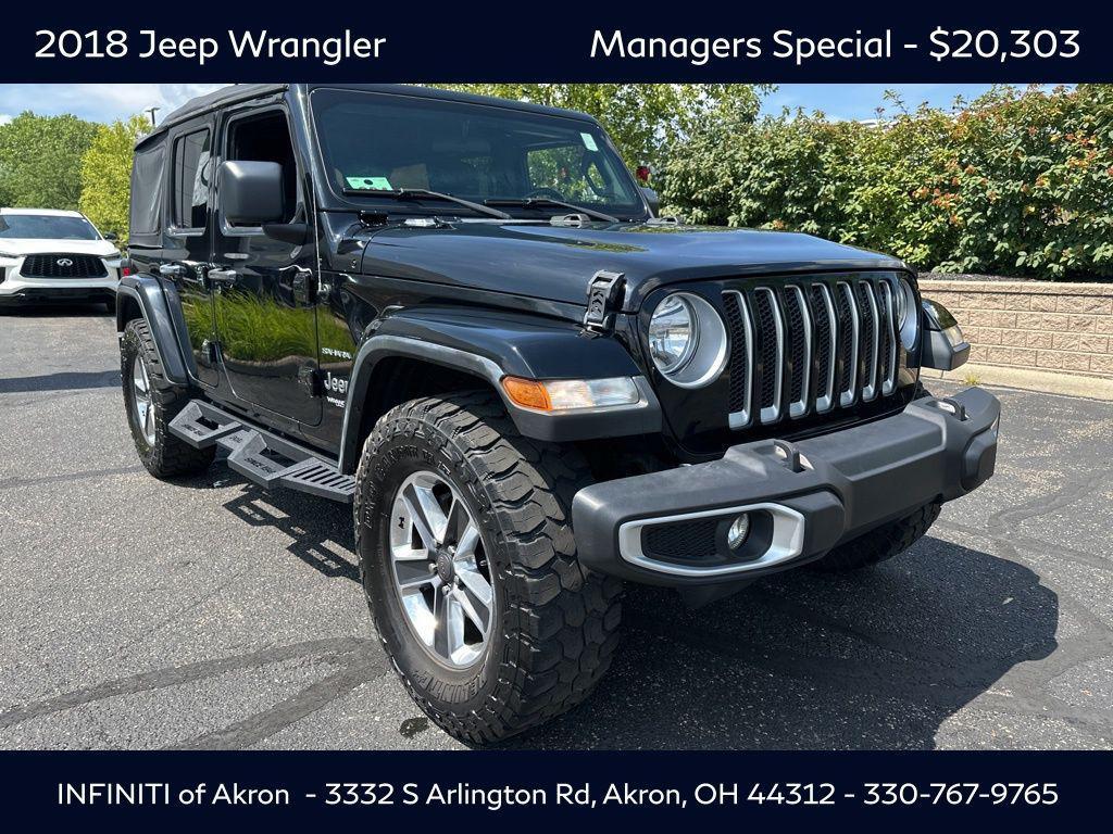 used 2018 Jeep Wrangler Unlimited car, priced at $20,303