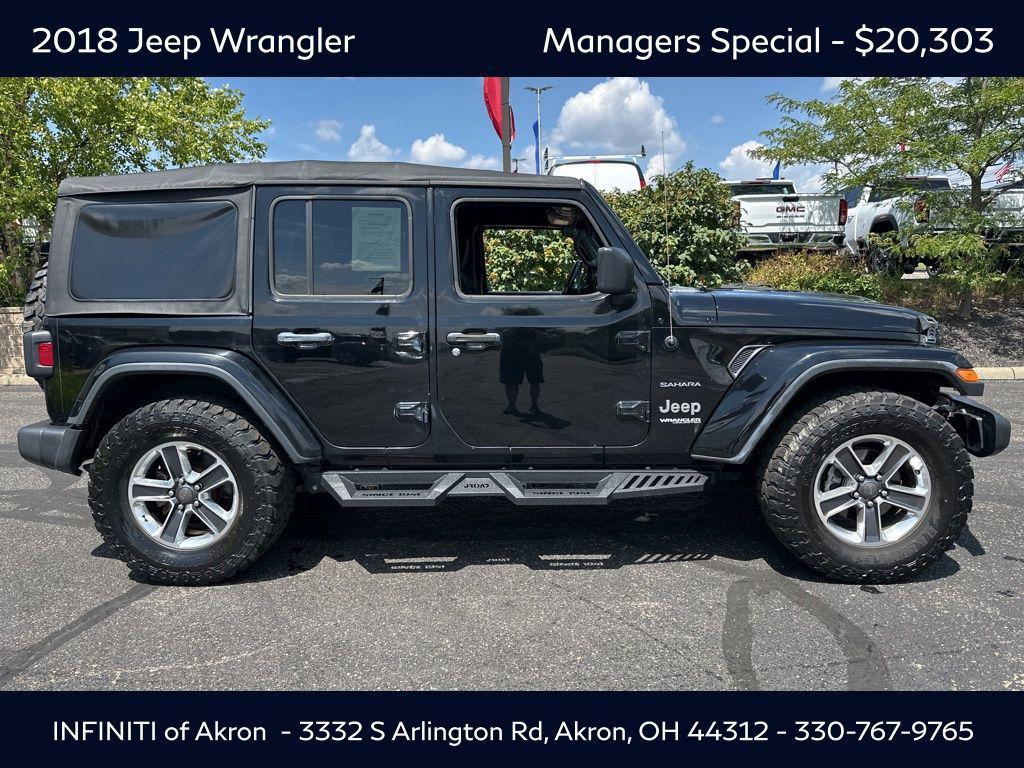 used 2018 Jeep Wrangler Unlimited car, priced at $20,303
