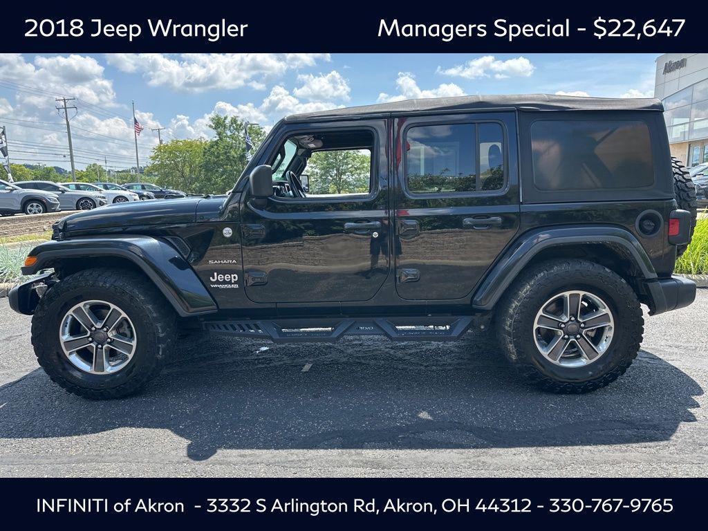 used 2018 Jeep Wrangler Unlimited car, priced at $22,647