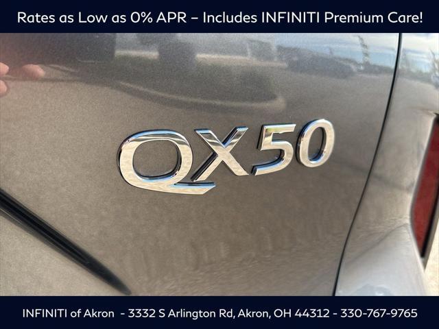 new 2025 INFINITI QX50 car, priced at $42,843