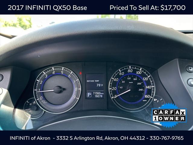 used 2017 INFINITI QX50 car, priced at $17,700