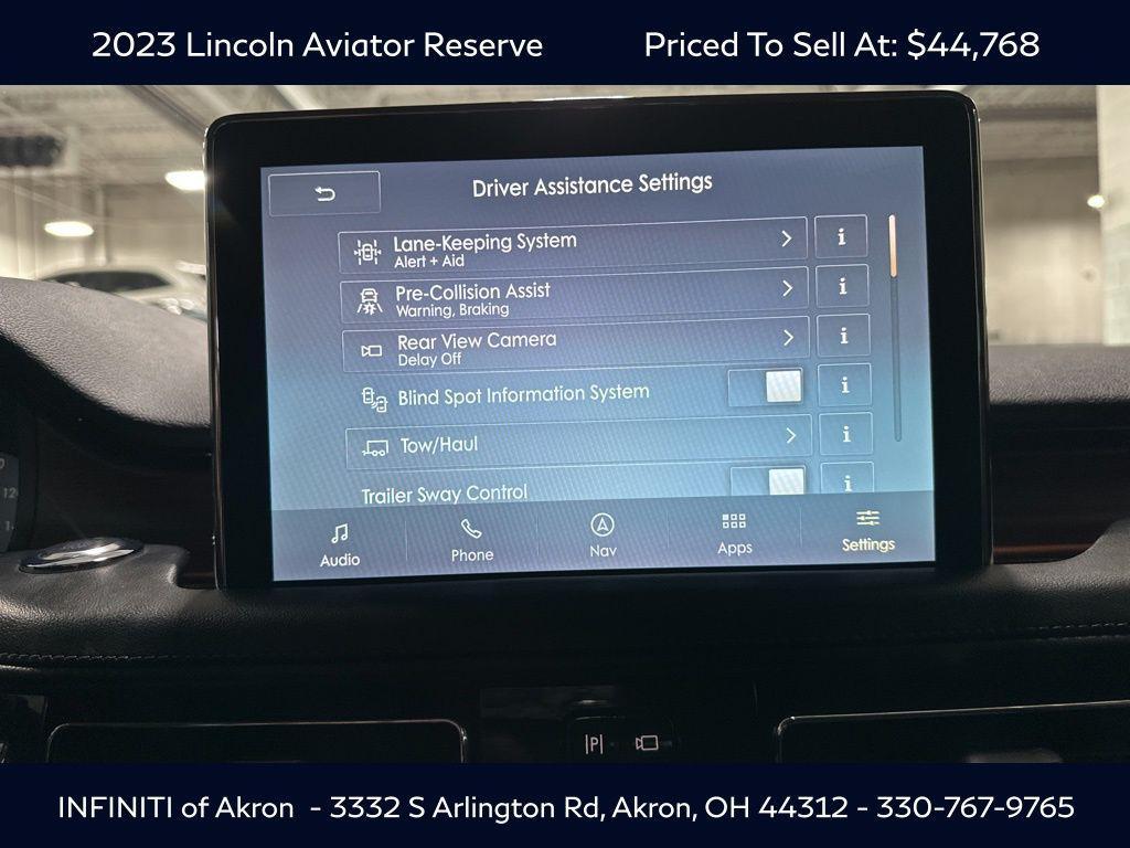 used 2023 Lincoln Aviator car, priced at $44,768