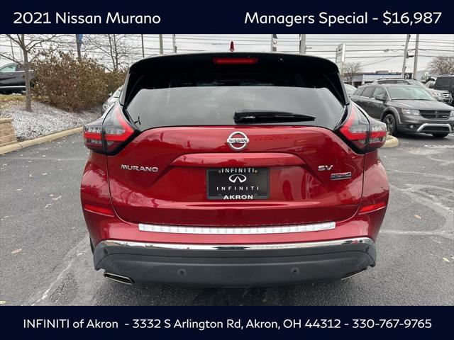 used 2021 Nissan Murano car, priced at $16,987