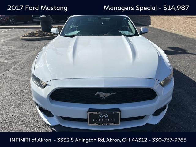 used 2017 Ford Mustang car, priced at $14,987