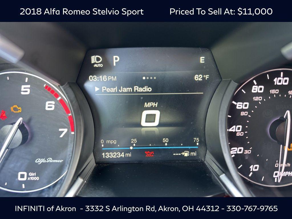 used 2018 Alfa Romeo Stelvio car, priced at $11,000