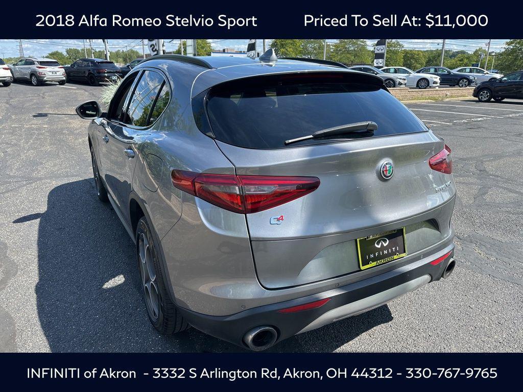 used 2018 Alfa Romeo Stelvio car, priced at $11,000