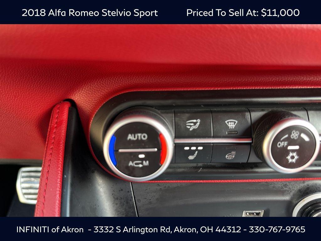 used 2018 Alfa Romeo Stelvio car, priced at $11,000