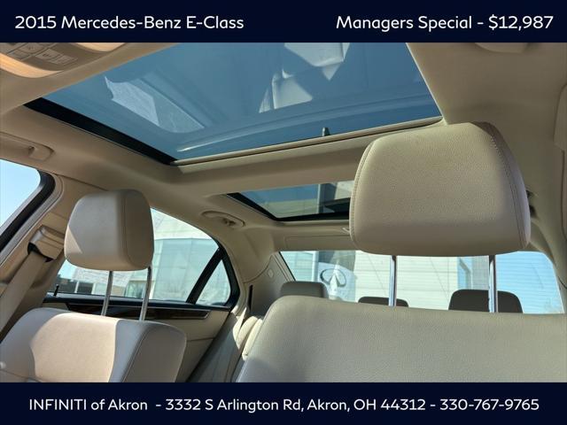 used 2015 Mercedes-Benz E-Class car, priced at $12,987