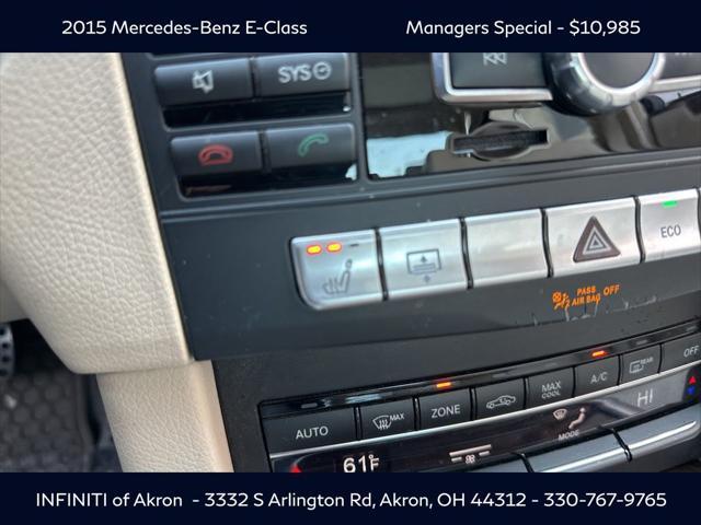 used 2015 Mercedes-Benz E-Class car, priced at $10,985