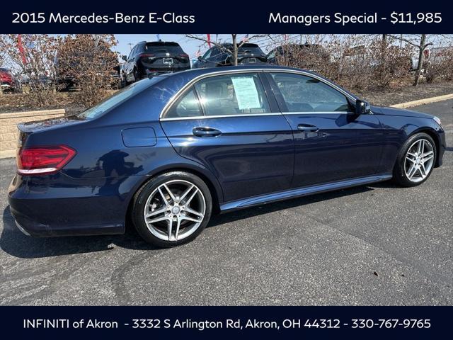 used 2015 Mercedes-Benz E-Class car, priced at $11,985