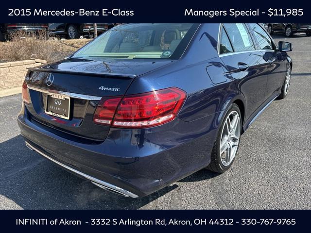 used 2015 Mercedes-Benz E-Class car, priced at $11,985