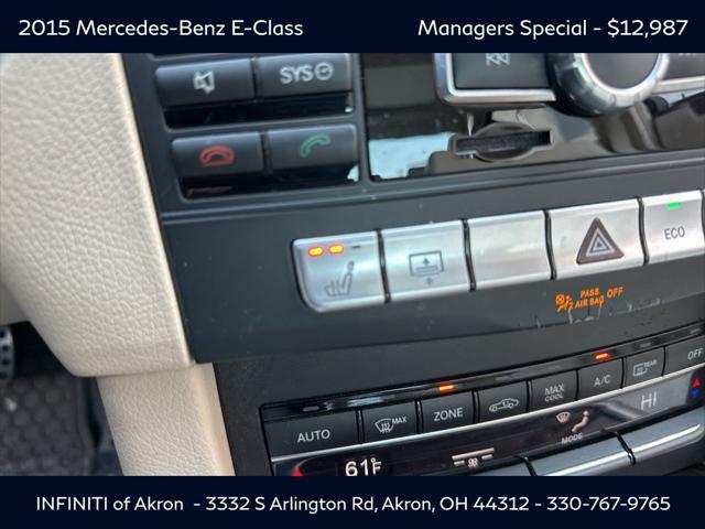 used 2015 Mercedes-Benz E-Class car, priced at $12,987
