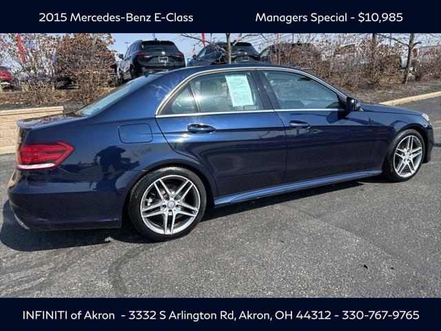 used 2015 Mercedes-Benz E-Class car, priced at $10,985