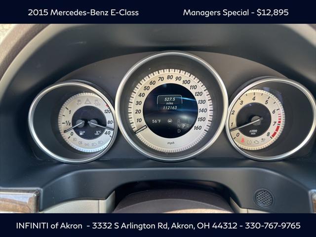 used 2015 Mercedes-Benz E-Class car, priced at $12,895