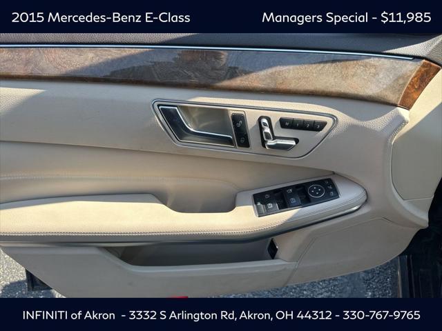 used 2015 Mercedes-Benz E-Class car, priced at $11,985