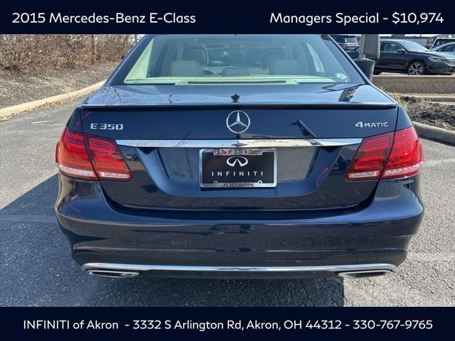 used 2015 Mercedes-Benz E-Class car, priced at $10,974