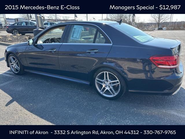 used 2015 Mercedes-Benz E-Class car, priced at $12,987