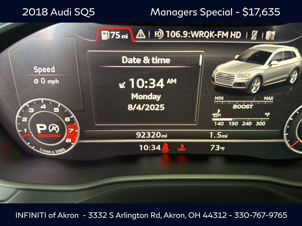 used 2018 Audi SQ5 car, priced at $17,635