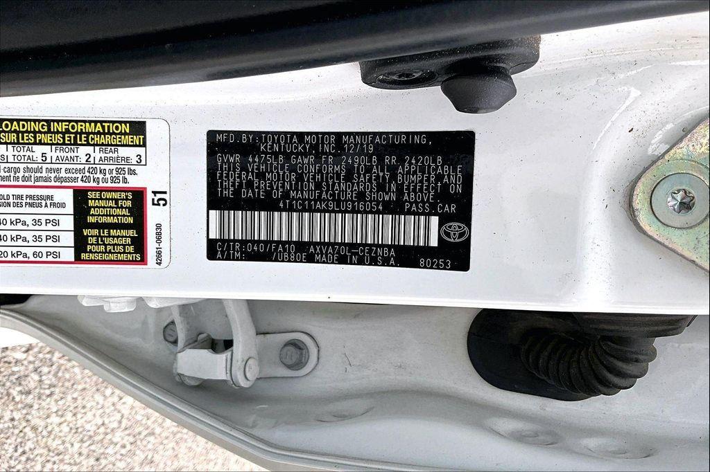 used 2020 Toyota Camry car, priced at $16,500