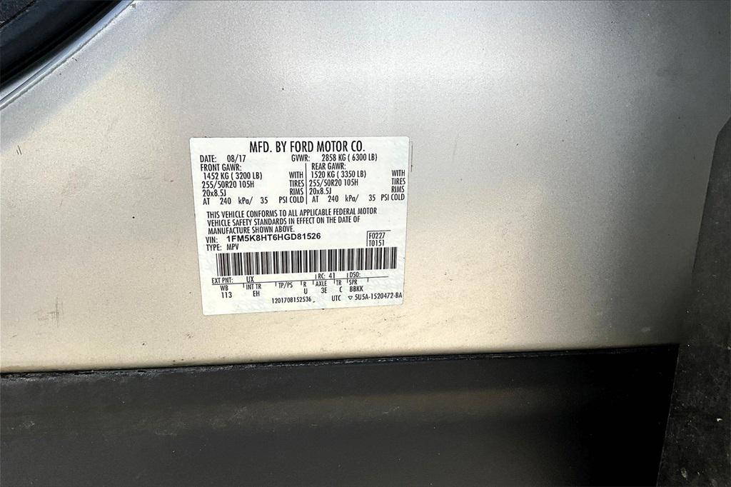 used 2017 Ford Explorer car, priced at $16,800