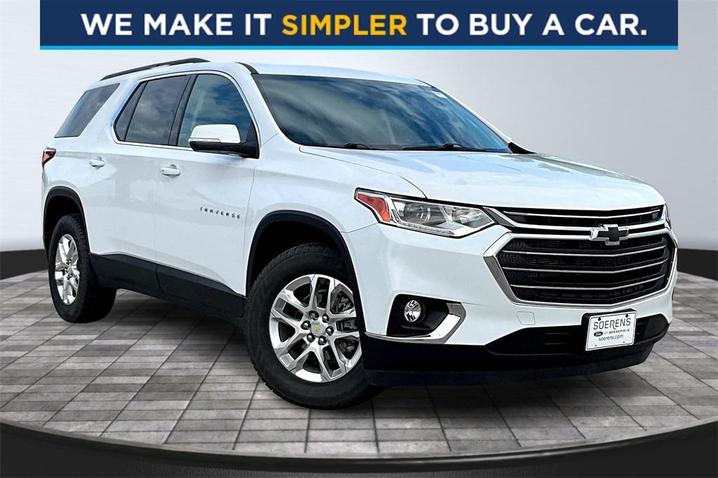 used 2021 Chevrolet Traverse car, priced at $23,500