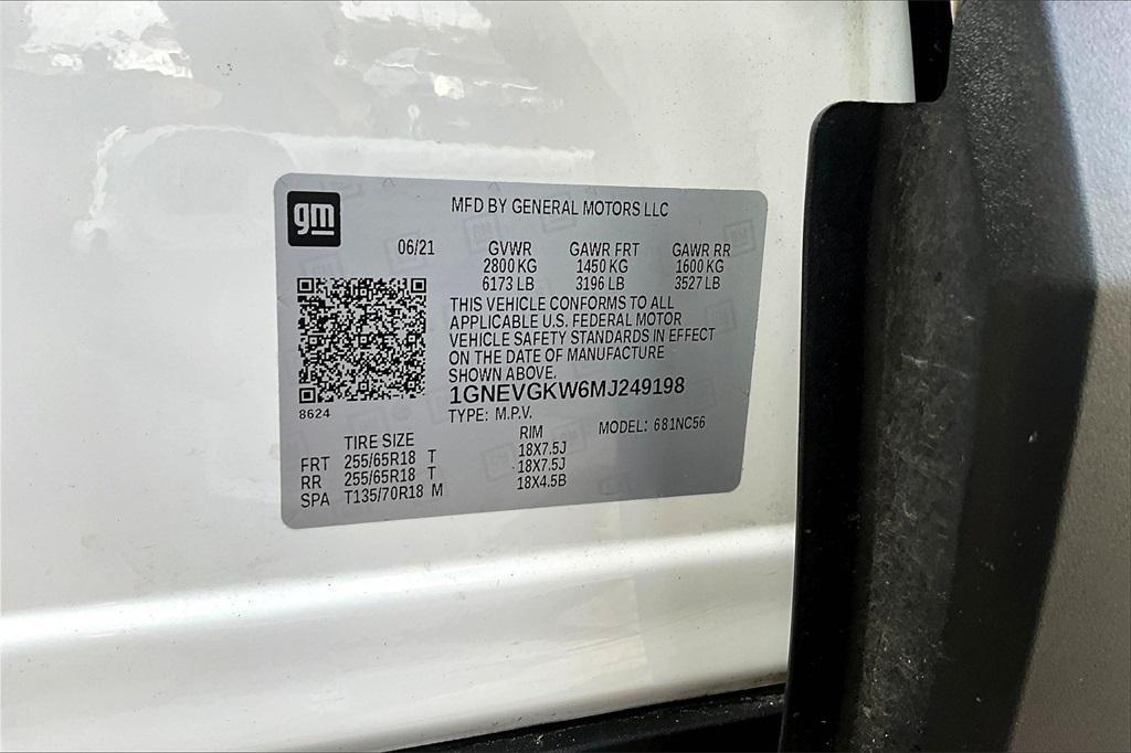 used 2021 Chevrolet Traverse car, priced at $23,500