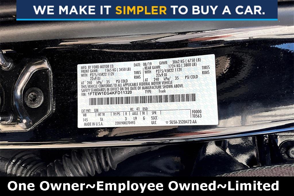 used 2019 Ford F-150 car, priced at $33,300