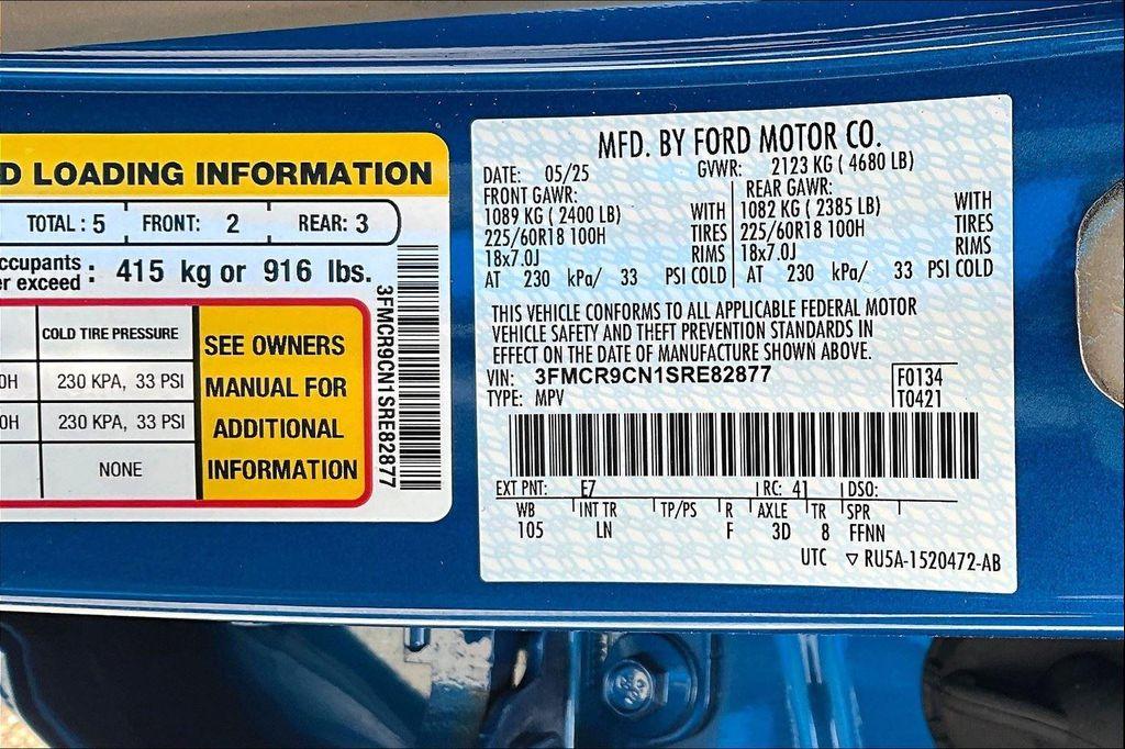 new 2025 Ford Bronco Sport car, priced at $38,500