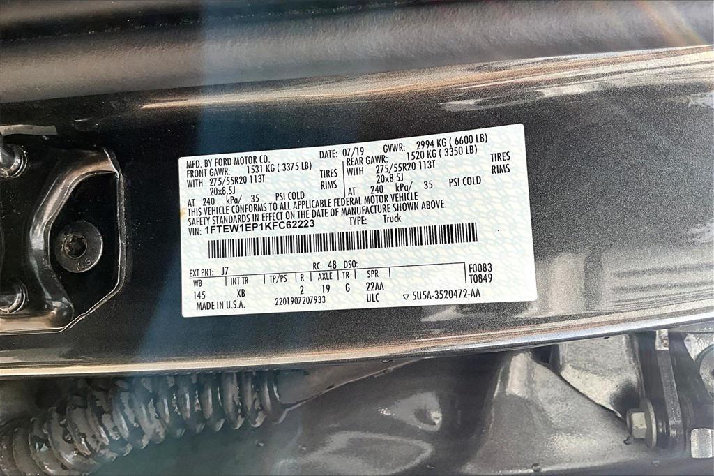 used 2019 Ford F-150 car, priced at $28,000