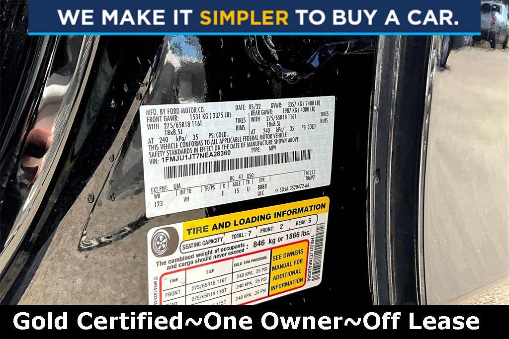 used 2022 Ford Expedition car, priced at $46,800