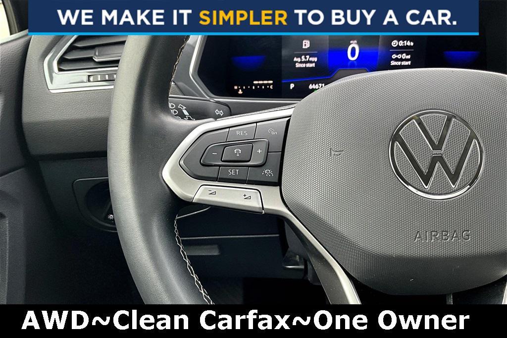 used 2022 Volkswagen Tiguan car, priced at $21,000
