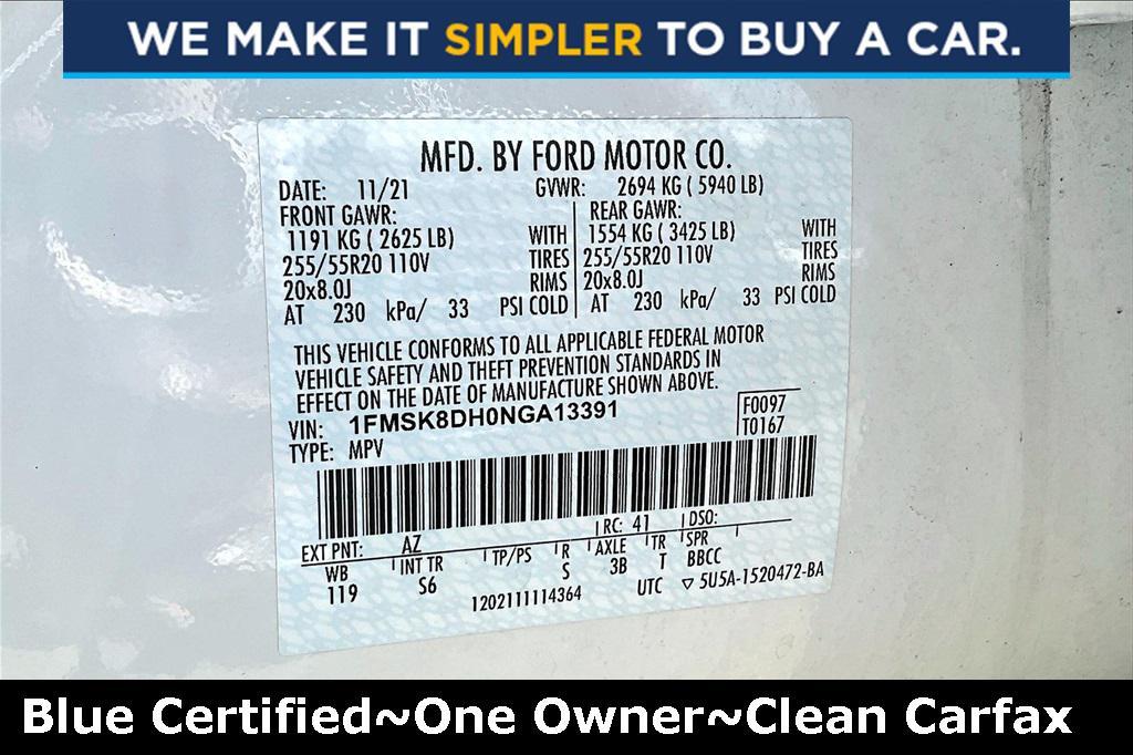 used 2022 Ford Explorer car, priced at $28,800