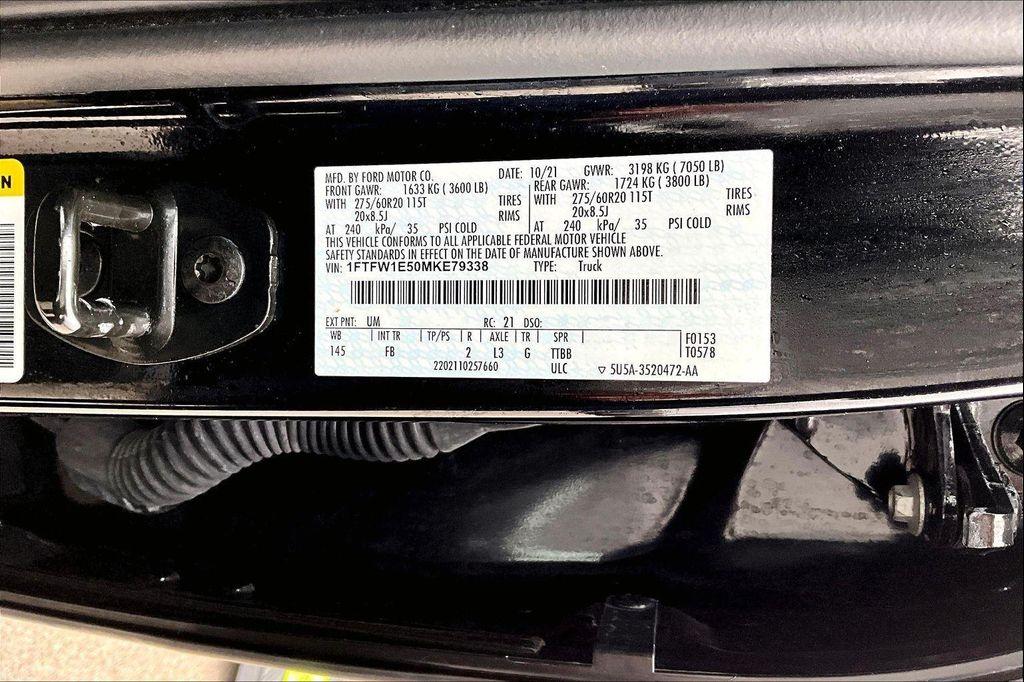 used 2021 Ford F-150 car, priced at $38,349