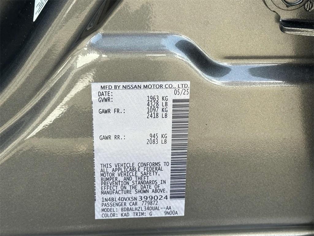 new 2025 Nissan Altima car, priced at $30,605